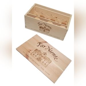 2021 Far Niente Napa Valley Cabernet Wood Wine Crate Case Empty 12 Bottle Wooden
